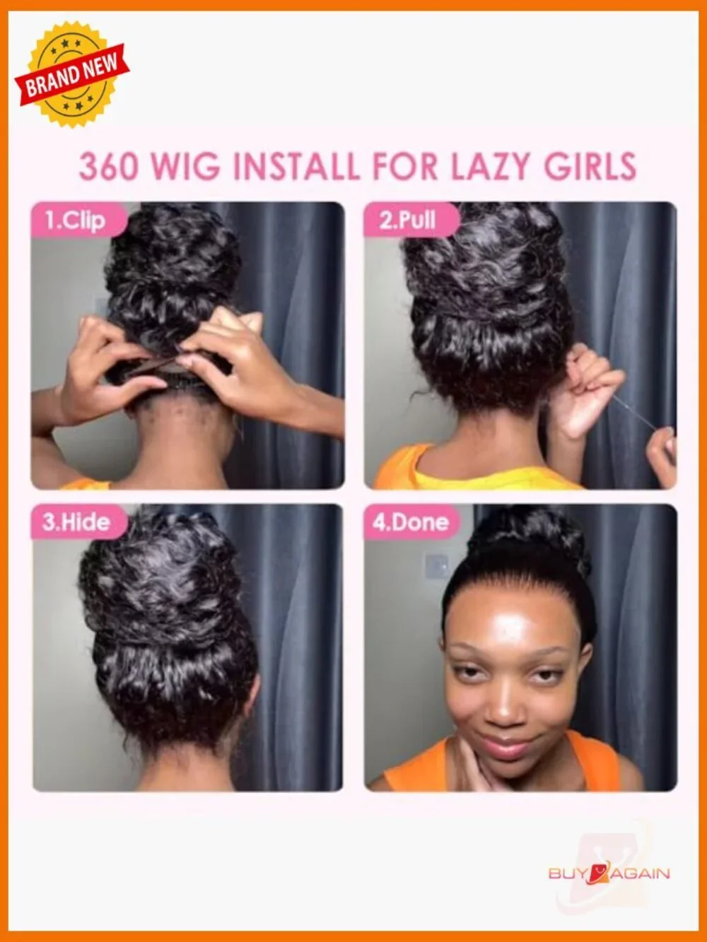 360 Lace Front Wig Human Hair Glueless Water Wave Drawstring 220 Density